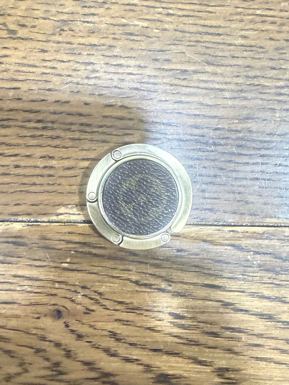 Louis Vuitton Gold-Tone Monogram Foldable Purse Hook